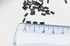 perles rocaille verre rectangle noir opaque, perle carré création bracelet, perle tila, 2mm,2 trous, Les 50 (1.2 Gr) G4604