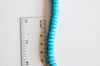 perles rondes rondelles turquoise rouge, perles corail ,perle Heishi, fil de 50cm, x1, 10x4mm-G0989