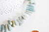 Natural amazonite oval bead 13-22mm, natural stone bead, wire 40cm G8536