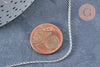 Very fine rollo mesh ankle chain in solid 925 silver 22.8cm, X1 G8063