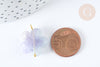 Pendentif Fleur en pierre naturelle laiton doré 24mm, création bijoux pierre naturelle, l'unité G7956-Gingerlily Perles