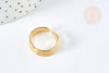Adjustable ring 3 gold steel rings 304 stainless steel IP size 54, women's stainless steel ring, unit G8472