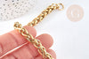 Very large 304 stainless steel mesh bracelet, 14k-20mm, gold stainless steel bracelet creation, nickel-free, unit G8711 