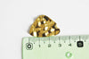 Pendentif médaille triangle martelée laiton brut, apprêt doré, sans nickel,médaille dorée,laiton brut, médaille carré,30mm,lot de 2, G2765