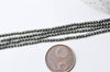 perles pyrite facettée,perles pyrite, fabrication bijoux, pyrite naturelle, pyrite,création bijoux,2mm,fil de 185 perles G4046