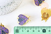 Broche pins insecte ailé mystique doré émaillé,broche dorée,creation bijoux,décoration veste, 27x21mm,l'unité G5549-Gingerlily Perles